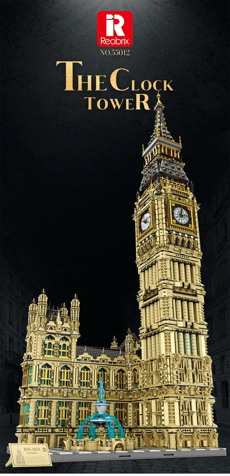 Briques REOBRIX 55012 - Big Ben - 13 825 éléments