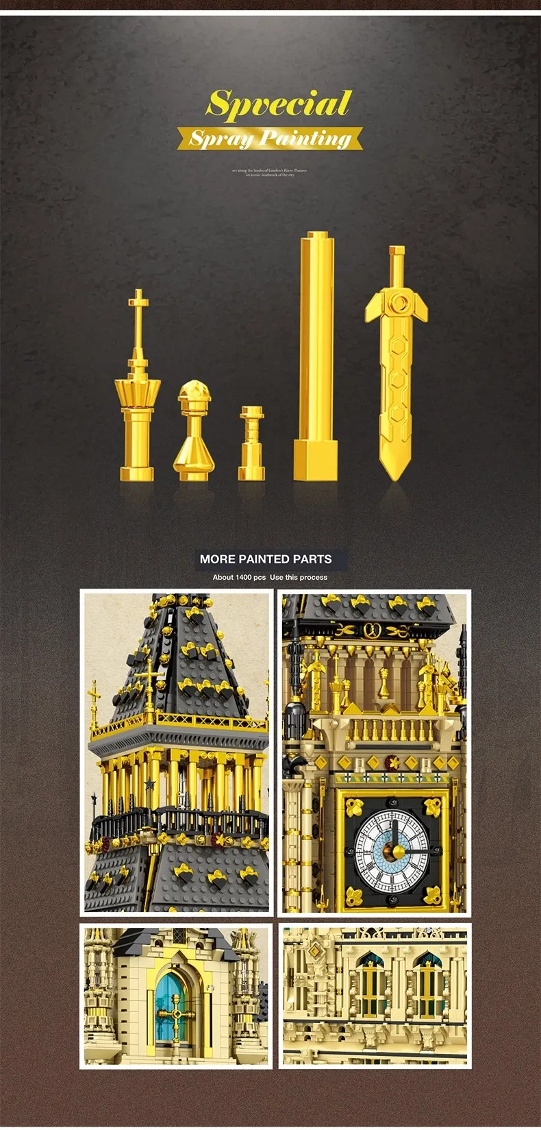 Briques REOBRIX 55012 - Big Ben - 13 825 éléments