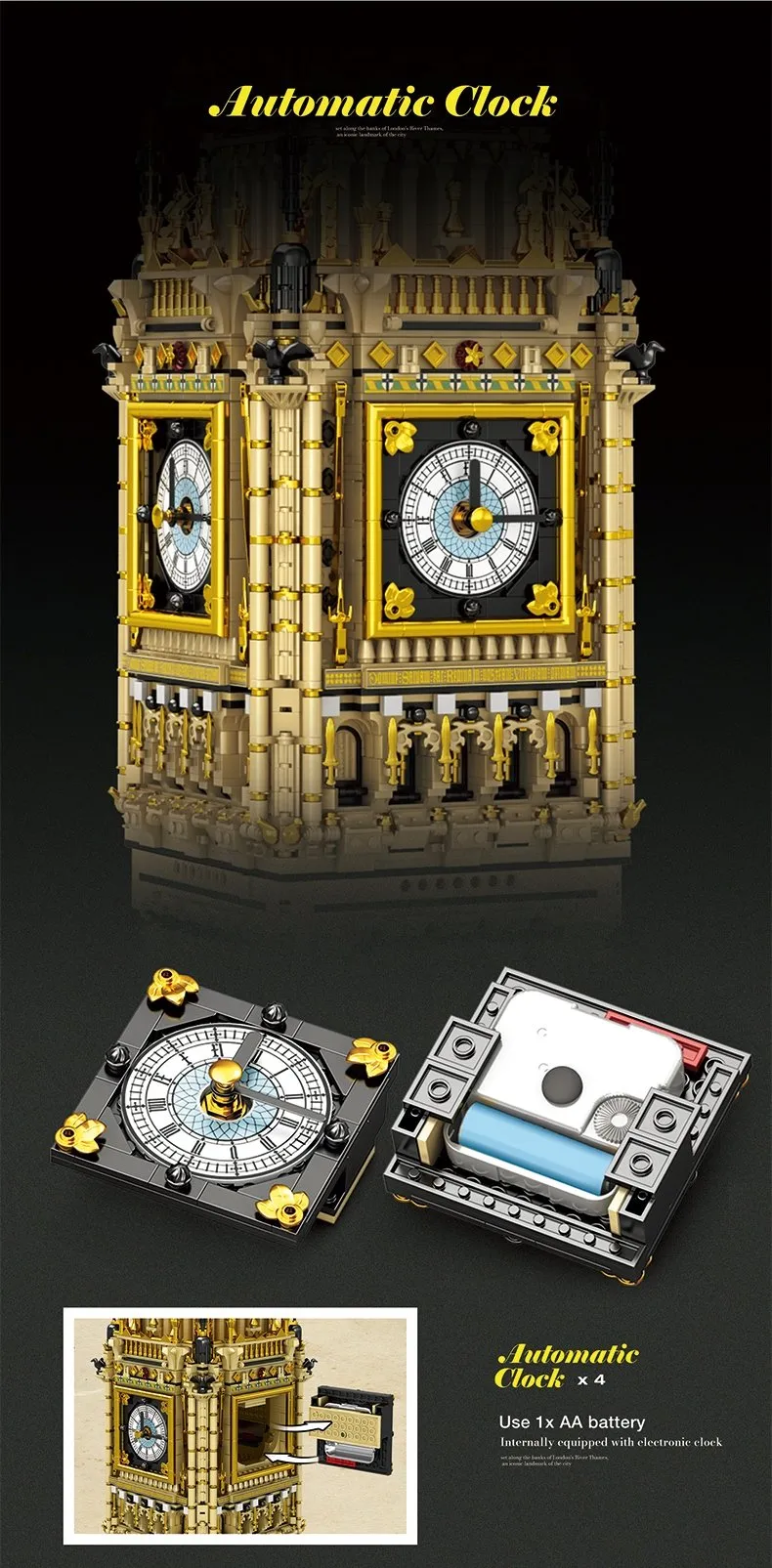 Briques REOBRIX 55012 - Big Ben - 13 825 éléments